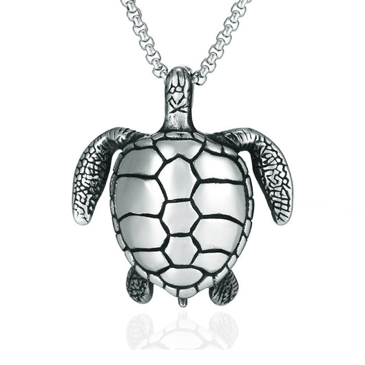 Collar Tortuga Marina de Acero Inoxidable para Hombre - Dije Titanio Resistente - Image 5