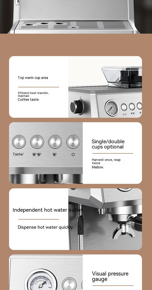Cafetera Italiana Automática con Molinillo Integrado para Café Recién Molido - Image 18
