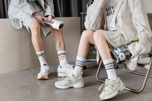 Calcetines Deportivos Largos Estilo College Ins Tide para Usar Fuera - Image 17