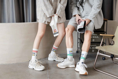 Calcetines Deportivos Largos Estilo College Ins Tide para Usar Fuera - Image 22
