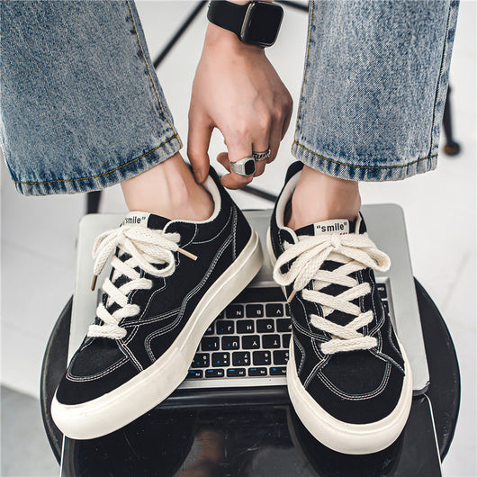 Zapatos de Lona para Hombre Transpirables Versátiles Tenis Casuales - Image 8