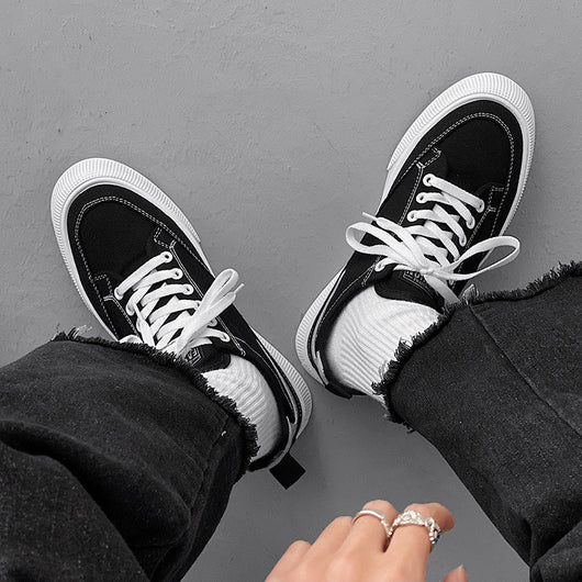 Zapatillas de Lona Transpirables con Plataforma Baja para Hombre - Image 6