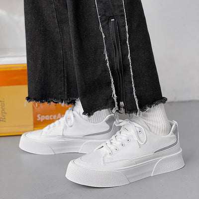 Zapatillas de Lona Transpirables con Plataforma Baja para Hombre - Image 7