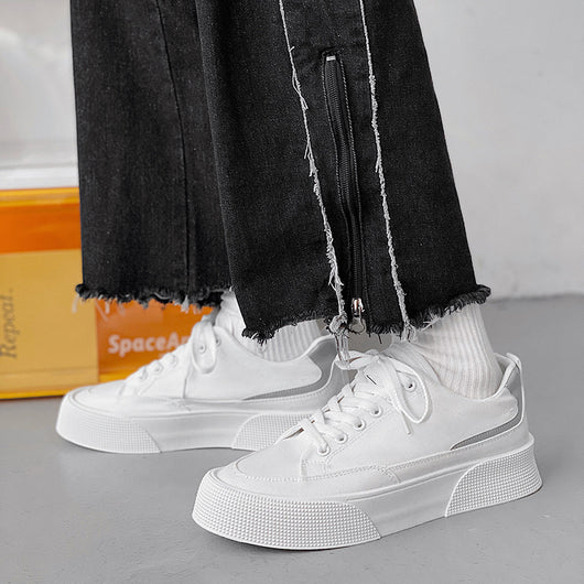 Zapatillas de Lona Transpirables con Plataforma Baja para Hombre - Image 7
