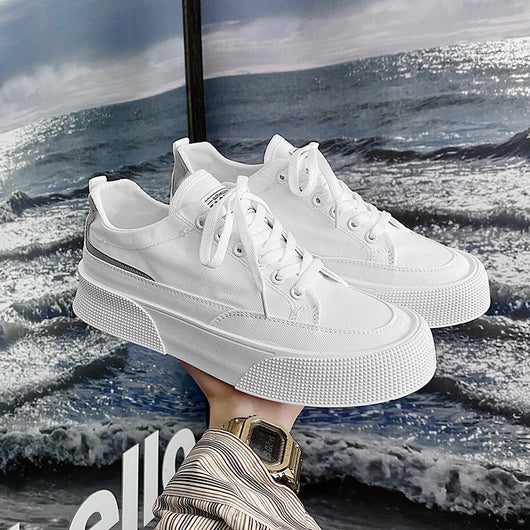 Zapatillas de Lona Transpirables con Plataforma Baja para Hombre - Image 10