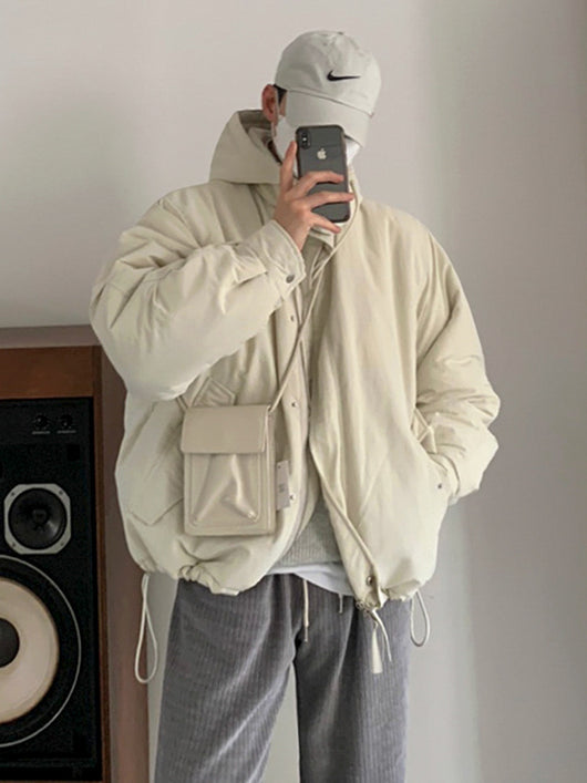 Abrigo Acolchado Hombre Estilo Coreano Suelto Grueso Algodón Premium - Image 17