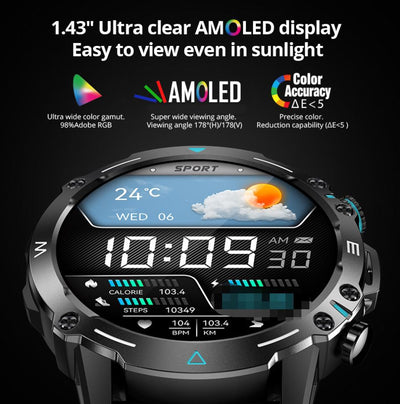 Reloj Inteligente Deportivo M42 Pantalla Grande Resistente al Agua IP68 - Image 12
