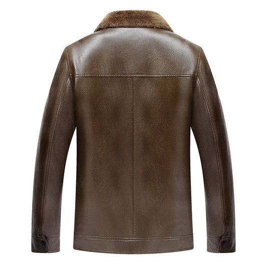 Chaqueta PU Cuello Alto Casual - Image 2