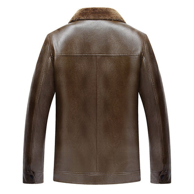 Chaqueta PU Cuello Alto Casual - Image 2