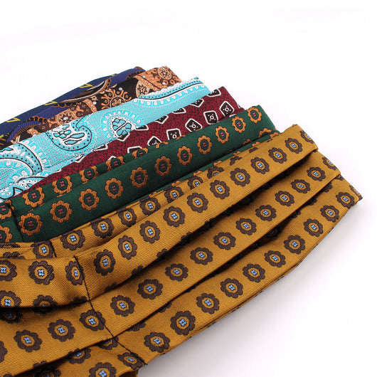 Pañuelo de Seda para Hombre con Estampado Floral - Image 37
