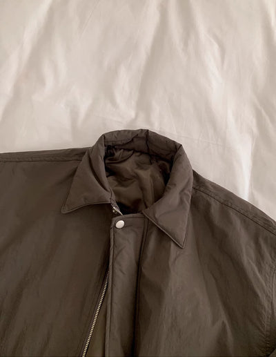 Chaqueta Acolchada de Algodón con Cuello Solapa y Cordones Ajustables - Image 10