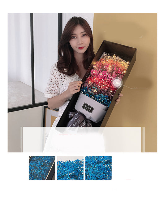 Ramo de Flores Eternas Gypsophila - Caja de Lujo para Regalo - Image 8