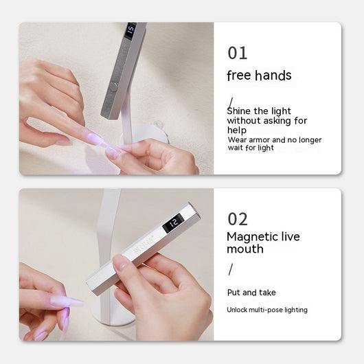 Lámpara de Manicura Portátil con Batería Integrada y Pantalla Digital - Image 10