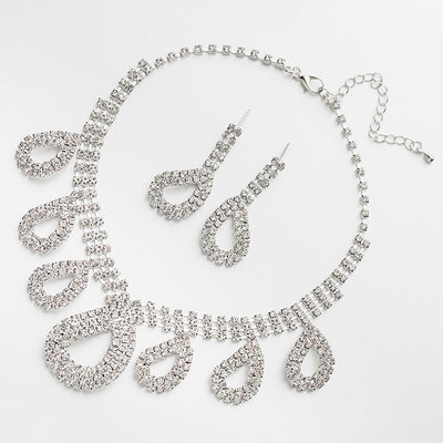 Conjunto de Joyas Nupciales Coreanas: Collar y Aretes para Novia - Image 11