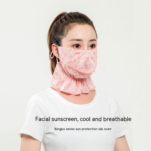 Máscara de Protección Solar Ice Silk - Protección Cuello y Rostro Transpirable - Image 12