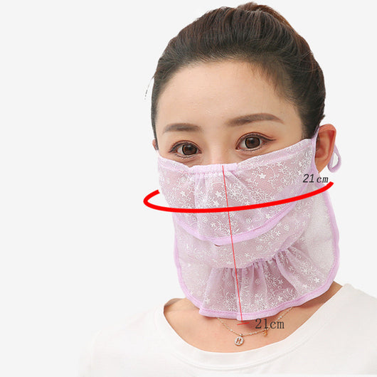 Máscara de Protección Solar Ice Silk - Protección Cuello y Rostro Transpirable - Image 17