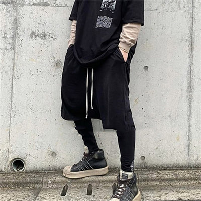 Pantalón Harem Baggy de Algodón Tejido Fino Estilo Dark RO con Cintura Ajustable - Image 9