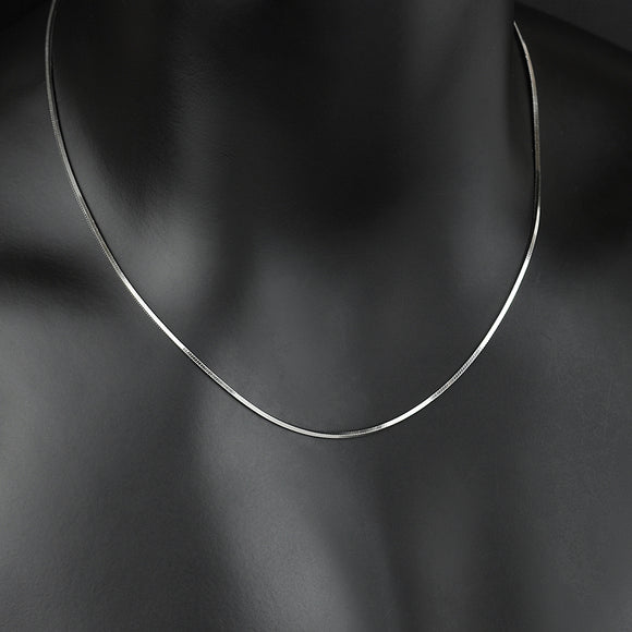 Collar de Plata Pura Plateado en Platino