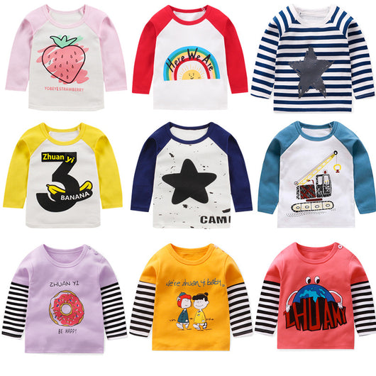 Remera Infantil de Algodón Cuello Redondo con Mangas Raglan - Image 27