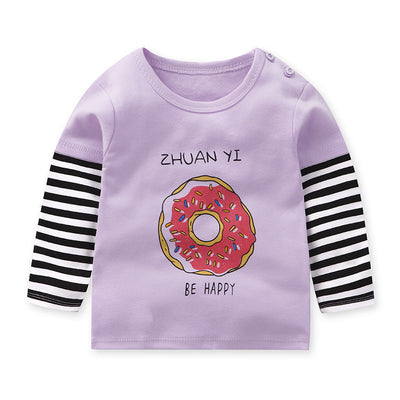 Remera Infantil de Algodón Cuello Redondo con Mangas Raglan - Image 28