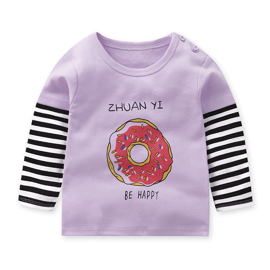 Remera Infantil de Algodón Cuello Redondo con Mangas Raglan - Image 28