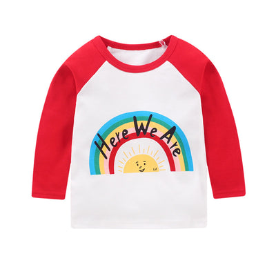 Remera Infantil de Algodón Cuello Redondo con Mangas Raglan - Image 29