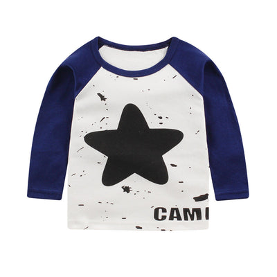 Remera Infantil de Algodón Cuello Redondo con Mangas Raglan - Image 34