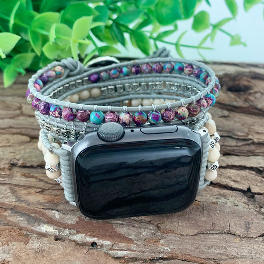 Pulsera de Piedra Natural Multicapa con Enrollado Ajustable - Image 11