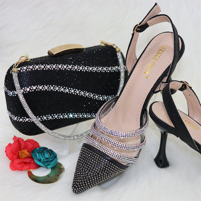 Conjunto Elegante: Bolso Azul Royal Cuadrado y Tacones Puntiagudos - Image 18