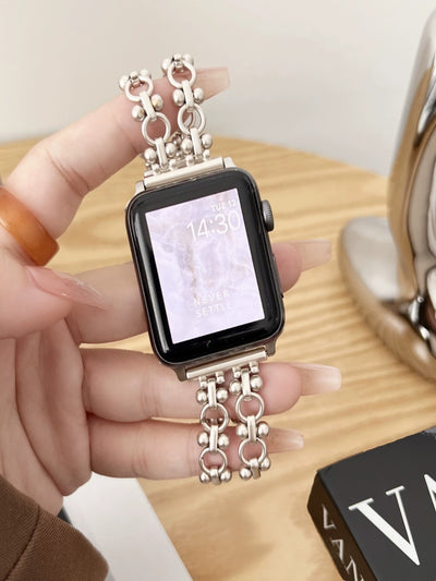 Reloj de Cadena Doble con Círculo Metálico - Image 8