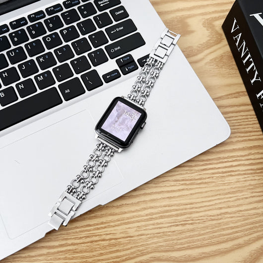 Reloj de Cadena Doble con Círculo Metálico - Image 13