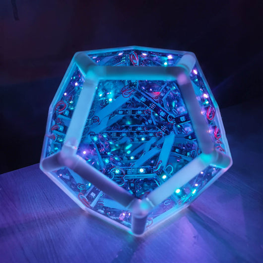 Lámpara Proyector Galaxia LED - Luz Nocturna Dodecaedro Infinito Multicolor - Image 6