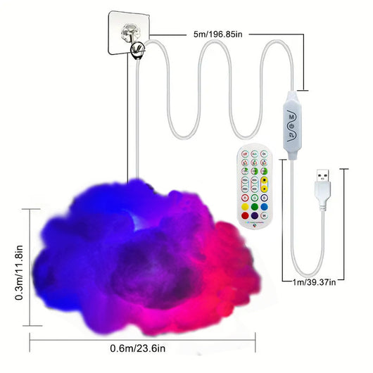 Luces LED Nube con Control Remoto y App - Iluminación Ambiental para Dormitorio - Image 7