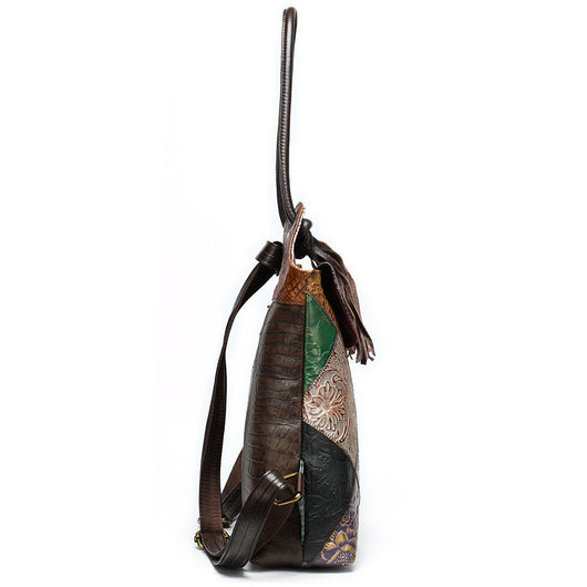 Bolso de Hombro con Flecos y Textura Embossada - Image 8