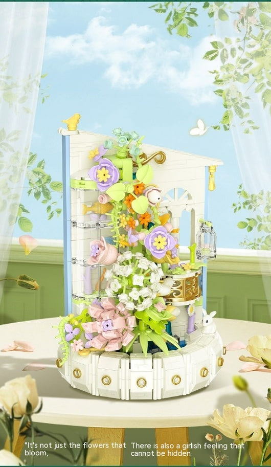Bloques de Construcción Flor Shuixie para Niños - Juguete Decorativo - Image 7