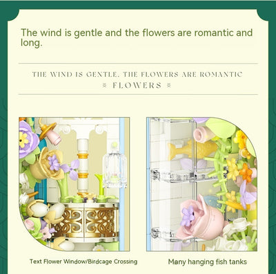 Bloques de Construcción Flor Shuixie para Niños - Juguete Decorativo - Image 11