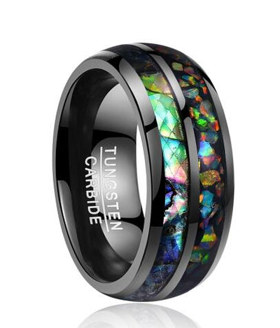Anillo de Tungsteno Chapado en Oro Negro - Image 5