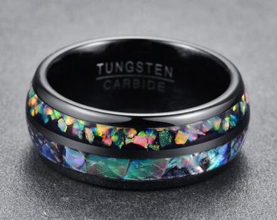 Anillo de Tungsteno Chapado en Oro Negro - Image 7