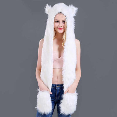 Conjunto Infantil 3 en 1: Gorro, Bufanda y Guantes con Diseño Animal de Peluche - Image 7