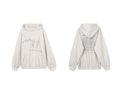 Sudadera Hoodie Coreana Estampada Suelta y Cómoda para Estudiantes - Image 10