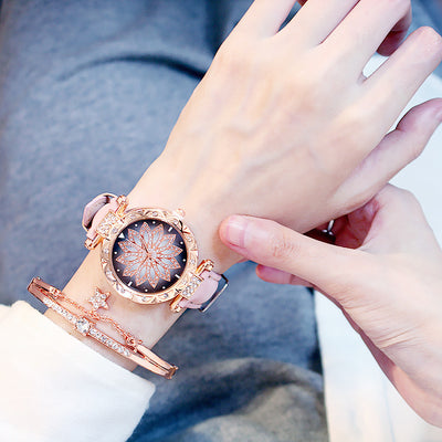 Reloj de Cuarzo Giratorio para Mujer con Diseño Casual - Image 19