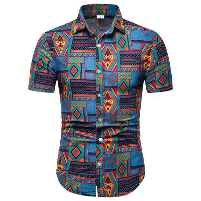 Camisa Casual de Playa para Hombre con Estampado - Image 6