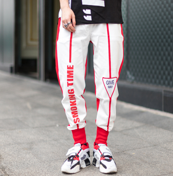 Pantalones Hip-Hop Casual Estilo Urbano con Estampado Moderno