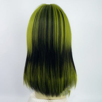 Peluca de Cabello Liso Largo con Flequillo Aéreo y Volumen en la Coronilla - Image 6
