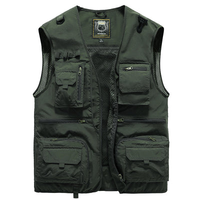 Chaleco Táctico de 14 Bolsillos para Hombre - Ideal para Senderismo, Pesca y Fotografía - Image 24