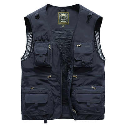 Chaleco Táctico de 14 Bolsillos para Hombre - Ideal para Senderismo, Pesca y Fotografía - Image 28