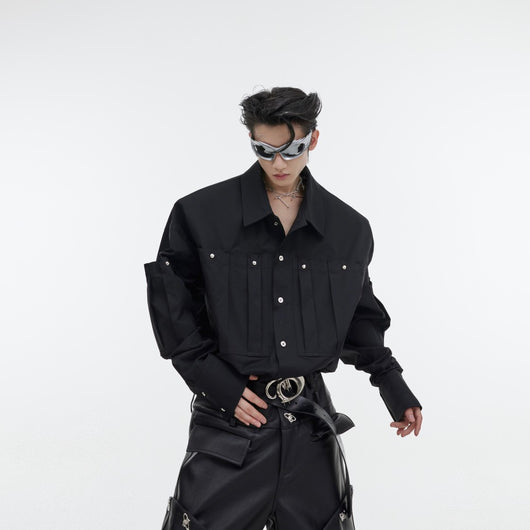 Cardigan Metalizado de Manga Larga para Hombre - Image 9