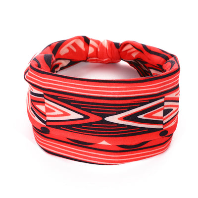 Banda Elástica Estampado Africano para Cabello - Diadema Deportiva Ancha Mujer Yoga - Image 27