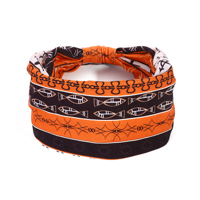 Banda Elástica Estampado Africano para Cabello - Diadema Deportiva Ancha Mujer Yoga - Image 28