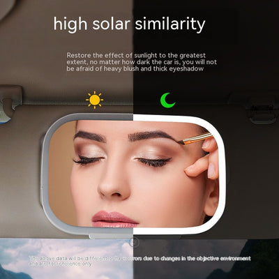 Espejo Retrovisor LED para Auto con Luz Maquillaje y Visera Solar - Image 16